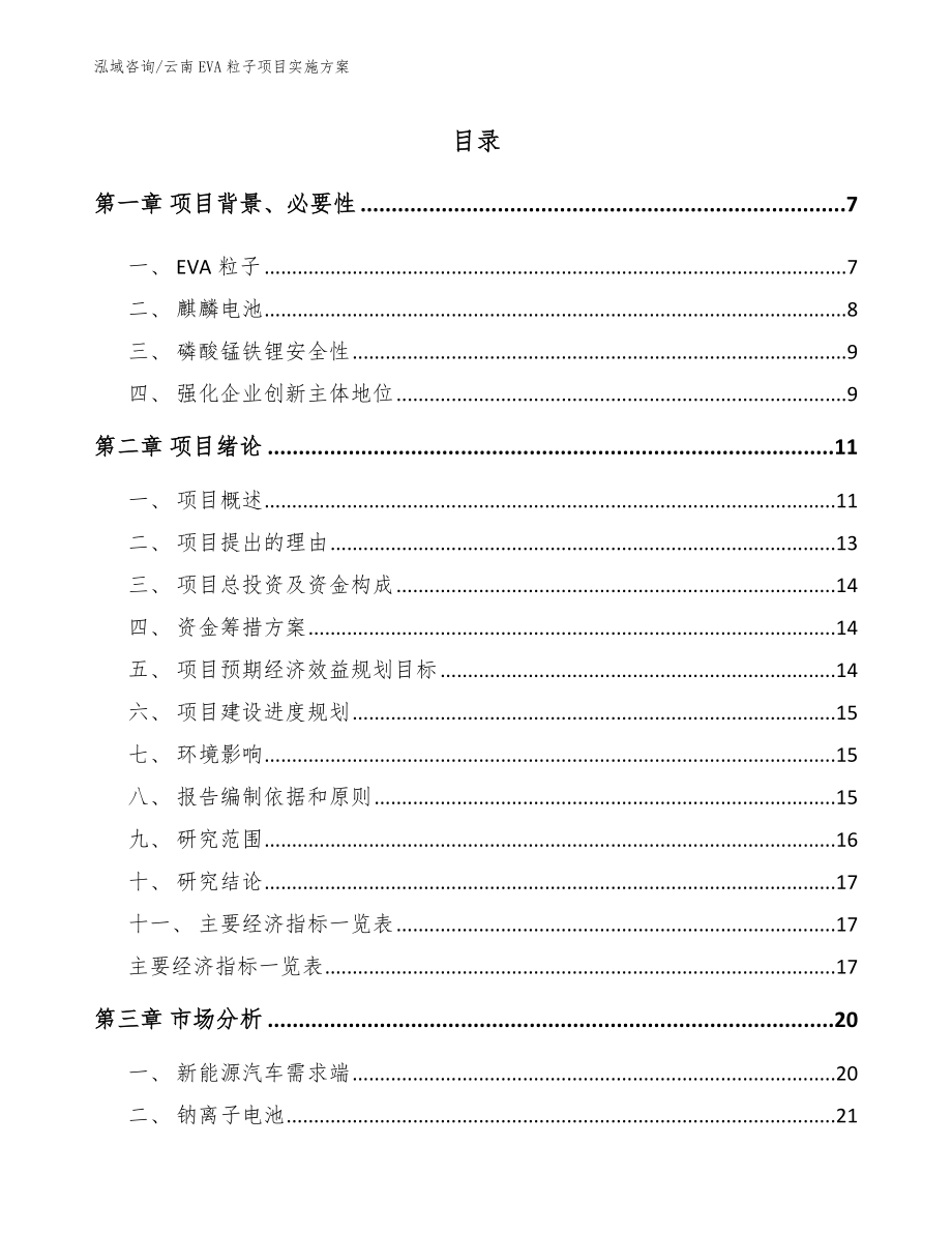 云南EVA粒子项目实施方案_模板参考_第2页