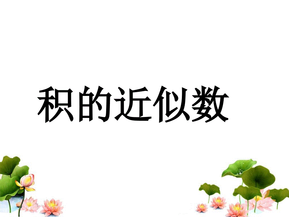 积的近似数课件_第1页