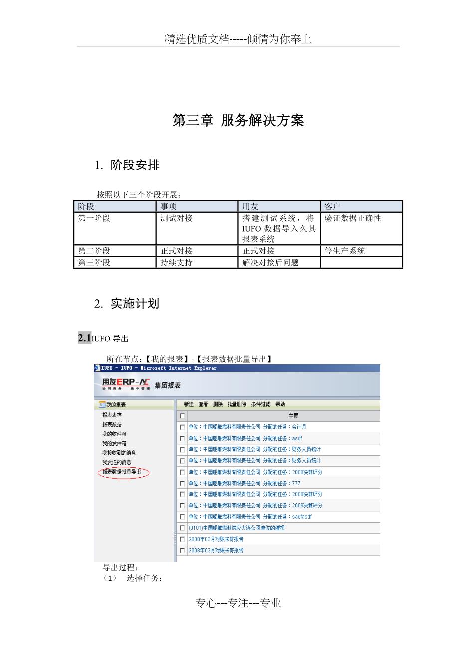 IUFO与久其报表对接服务解决方案要点_第5页