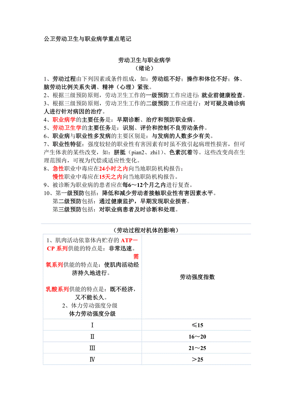 公卫劳动卫生与职业病学重点笔记.doc_第1页