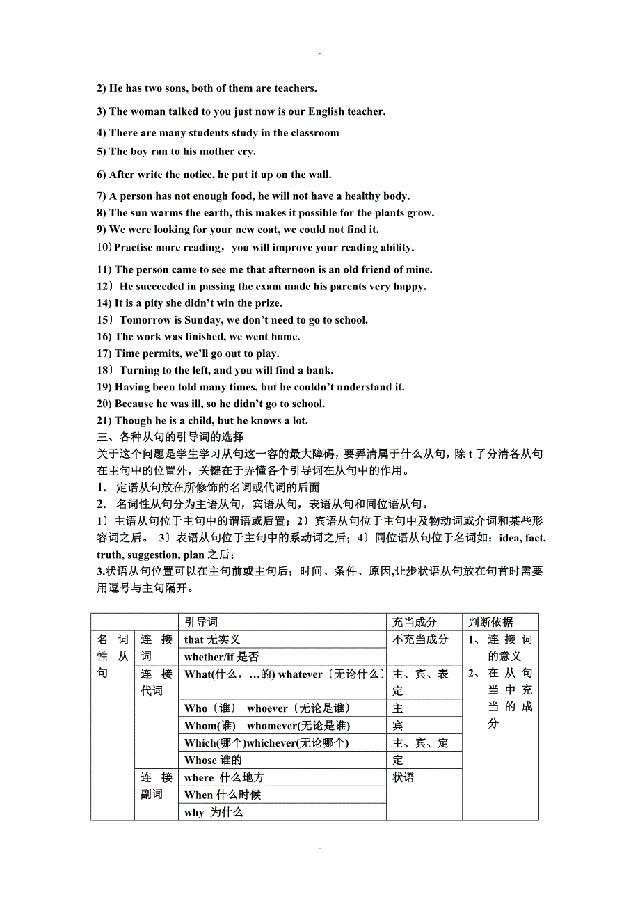 三大从句考点讲解及练习_第2页