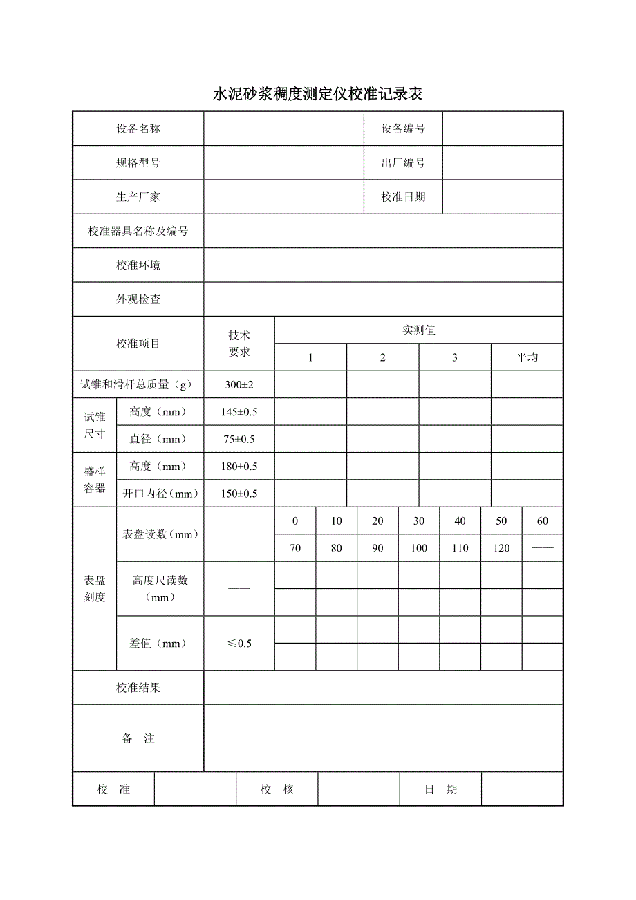 水泥砂浆稠度仪测定仪校准方法.doc_第4页