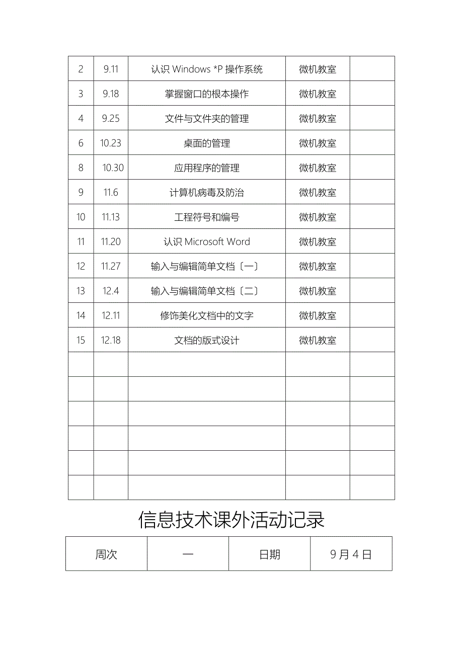 信息技术兴趣小组活动记录_第4页