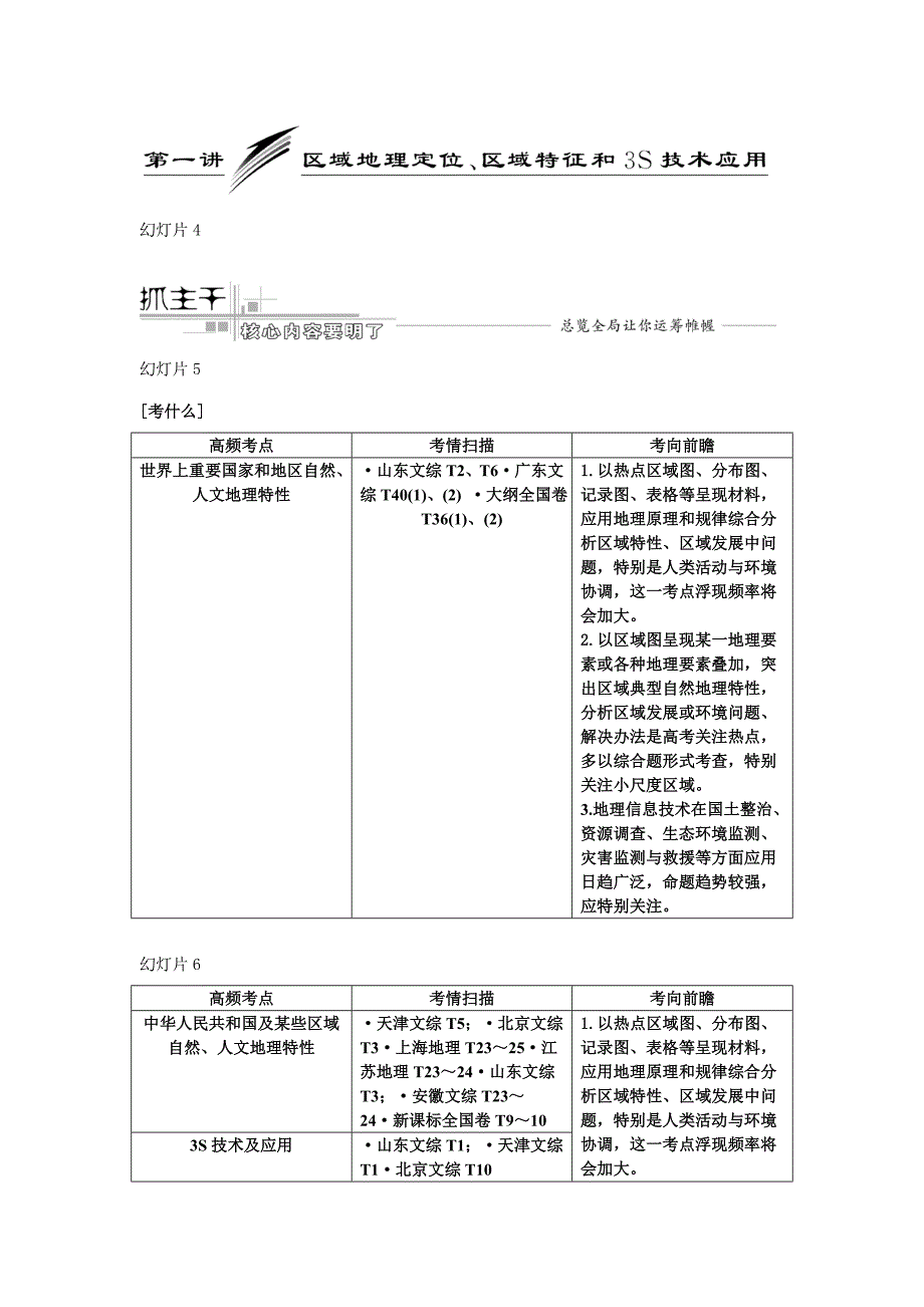 第一部分专题六第一讲区域地理定位区域特征和技术应用样本.doc_第3页