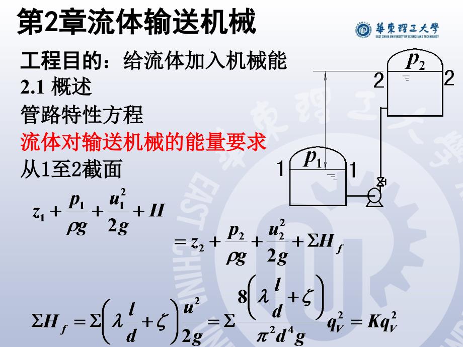 化工原理学：第2章 流体输送机械_第1页