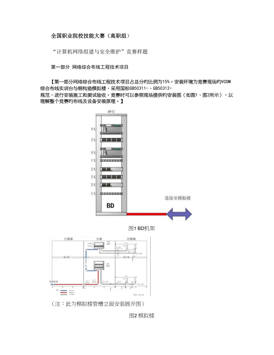 职业院校技能大赛高职组计算机网络组建及安重点_第1页