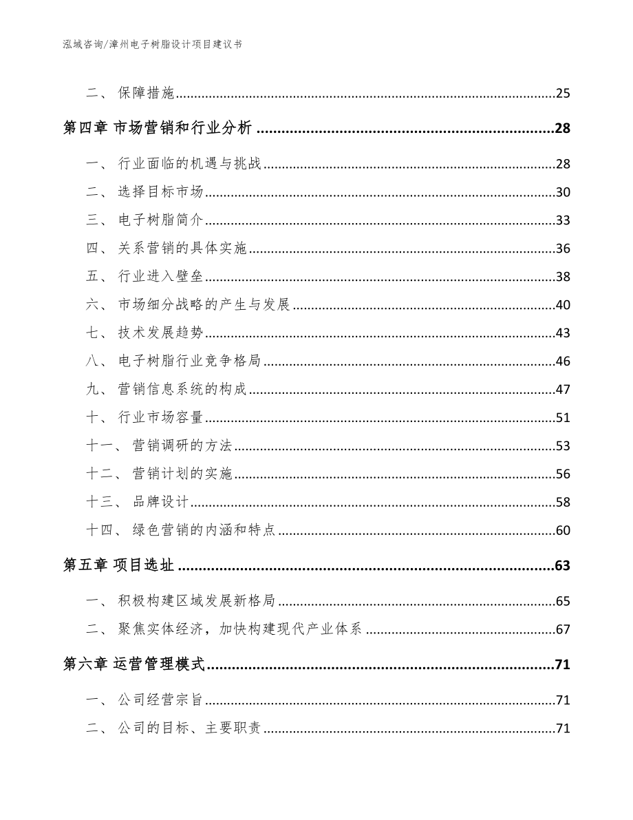 漳州电子树脂设计项目建议书（范文模板）_第2页