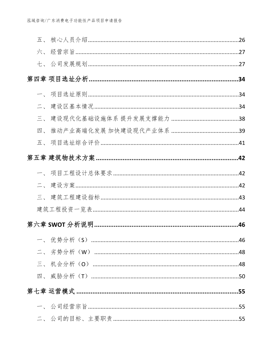 广东消费电子功能性产品项目申请报告_范文_第3页