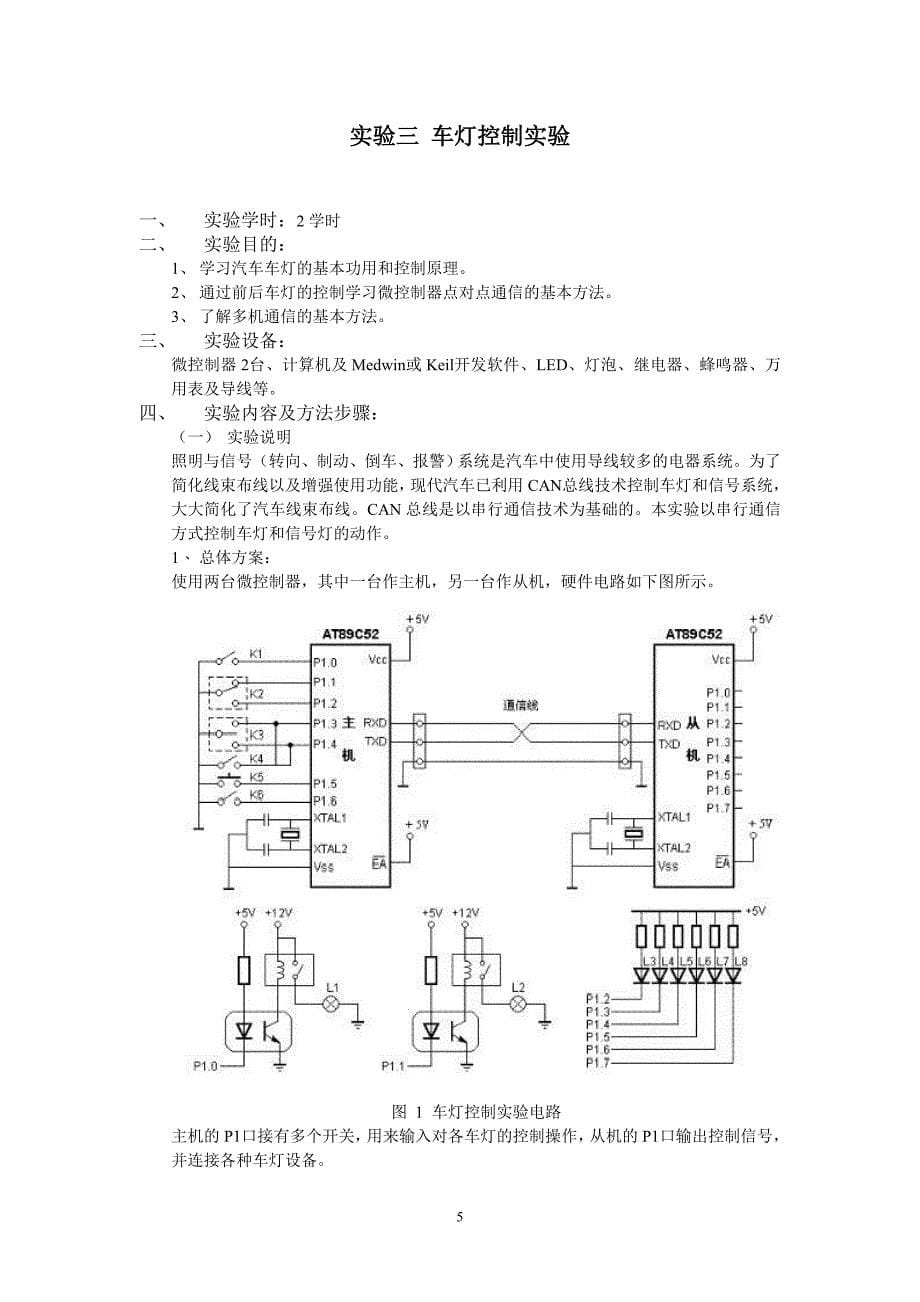 汽车电子控制技术实验报告_第5页