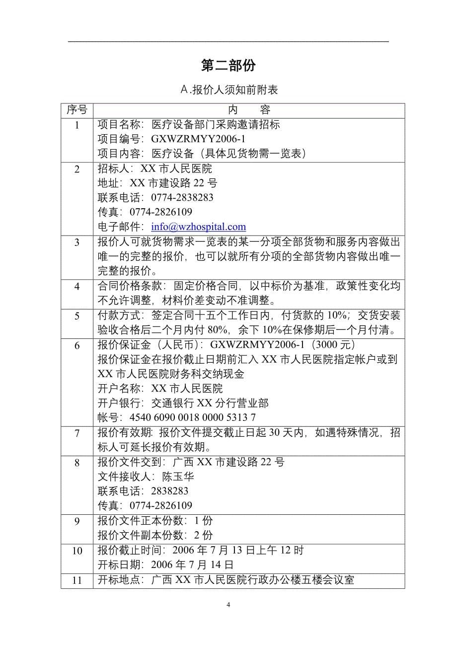 精品资料2022年收藏某医院医疗设备集中采购邀请招标文件_第5页