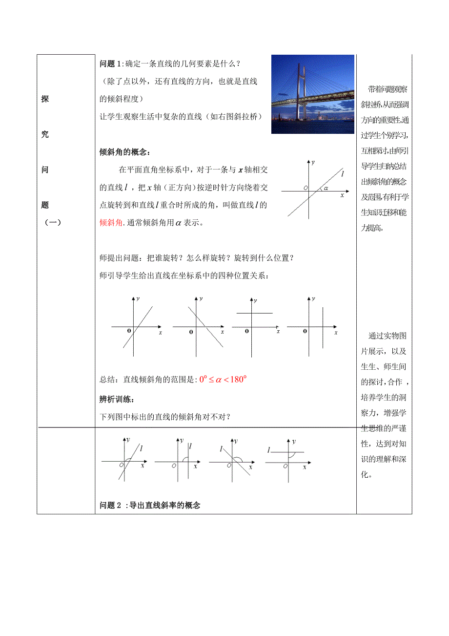 高中数学解析几何初步直线的倾斜角和斜率参考教案北师大版必修2通用_第3页