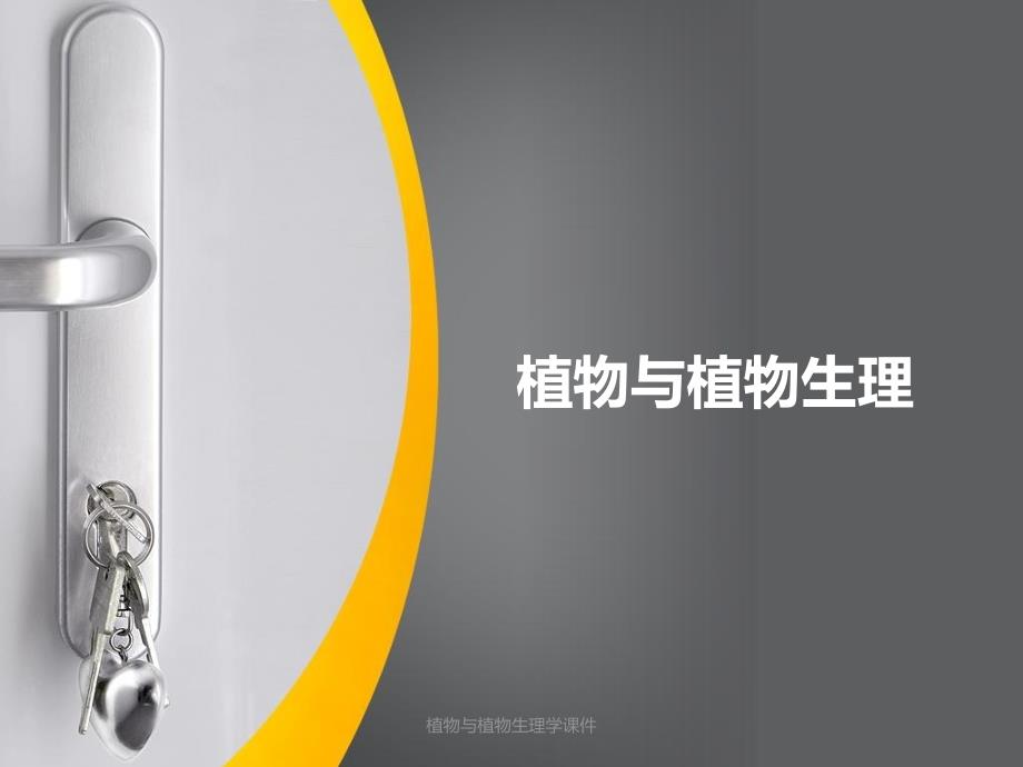 植物与植物生理学课件_第1页
