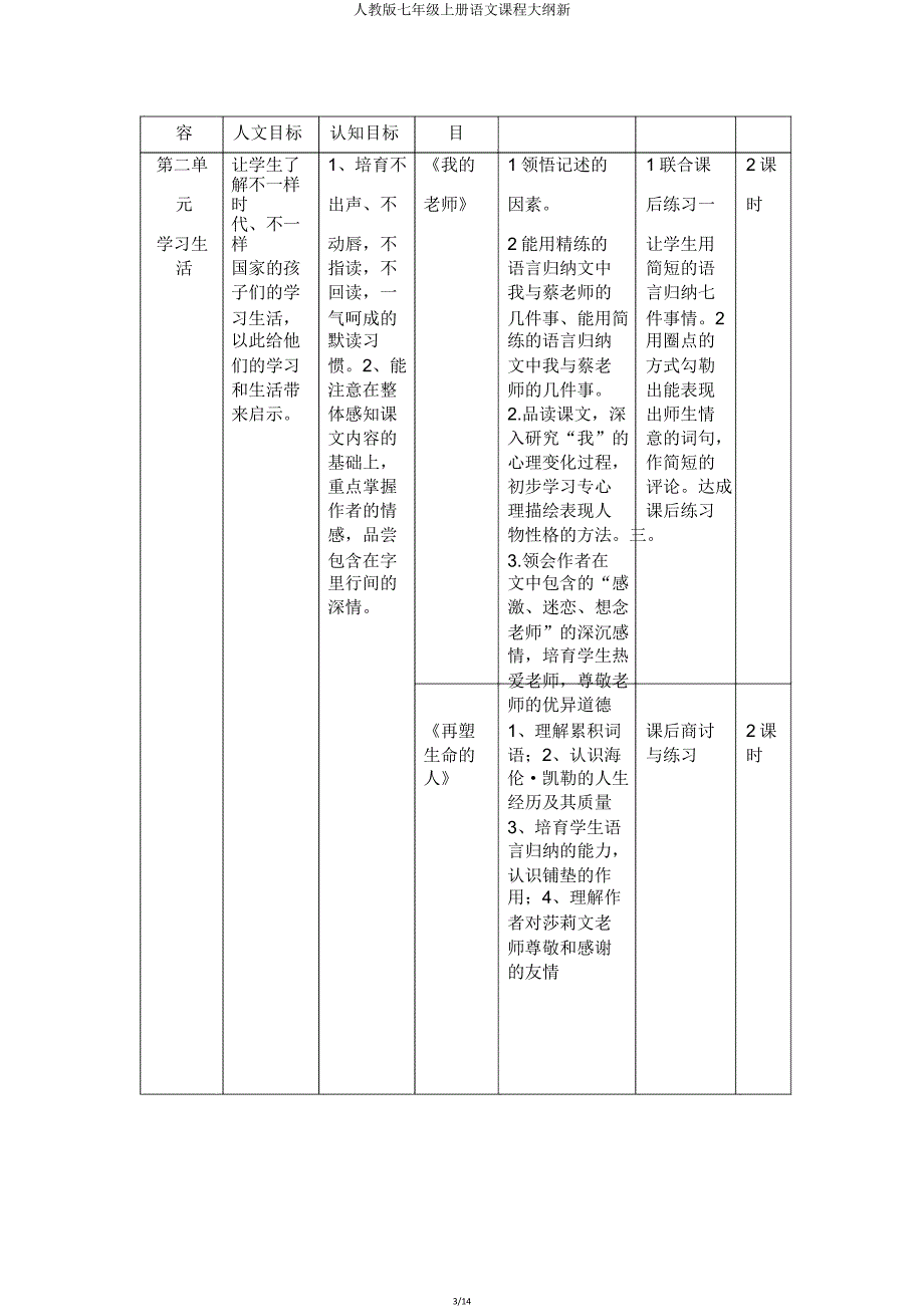 人教版七年级上册语文课程纲要新.doc_第3页