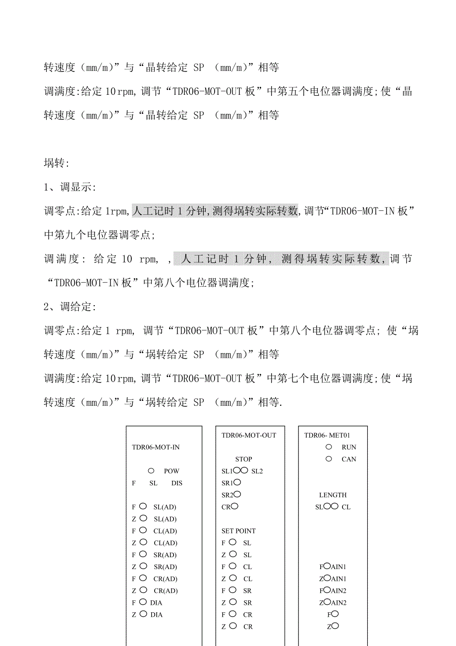 单晶TDR06PCC速度单元调试手册_第4页