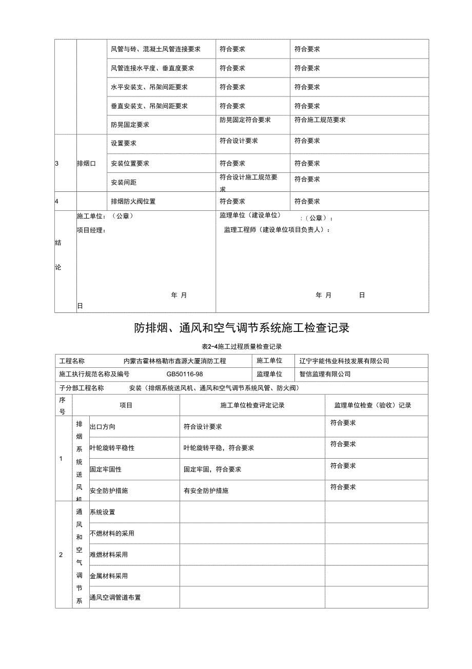 防排烟系统施工检查记录_第5页