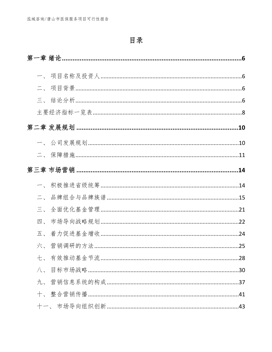 唐山市医保服务项目可行性报告_参考范文_第2页