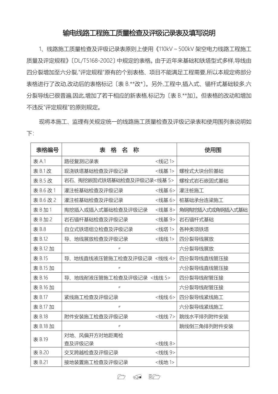 施工表格填写说明_第1页
