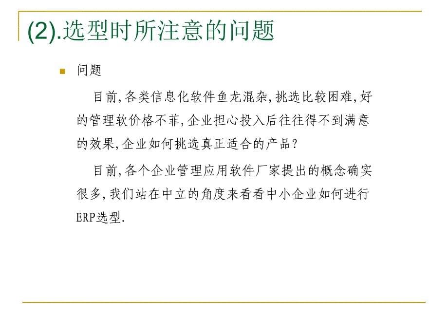 中小型企业实施ERP十大问题ppt课件_第5页