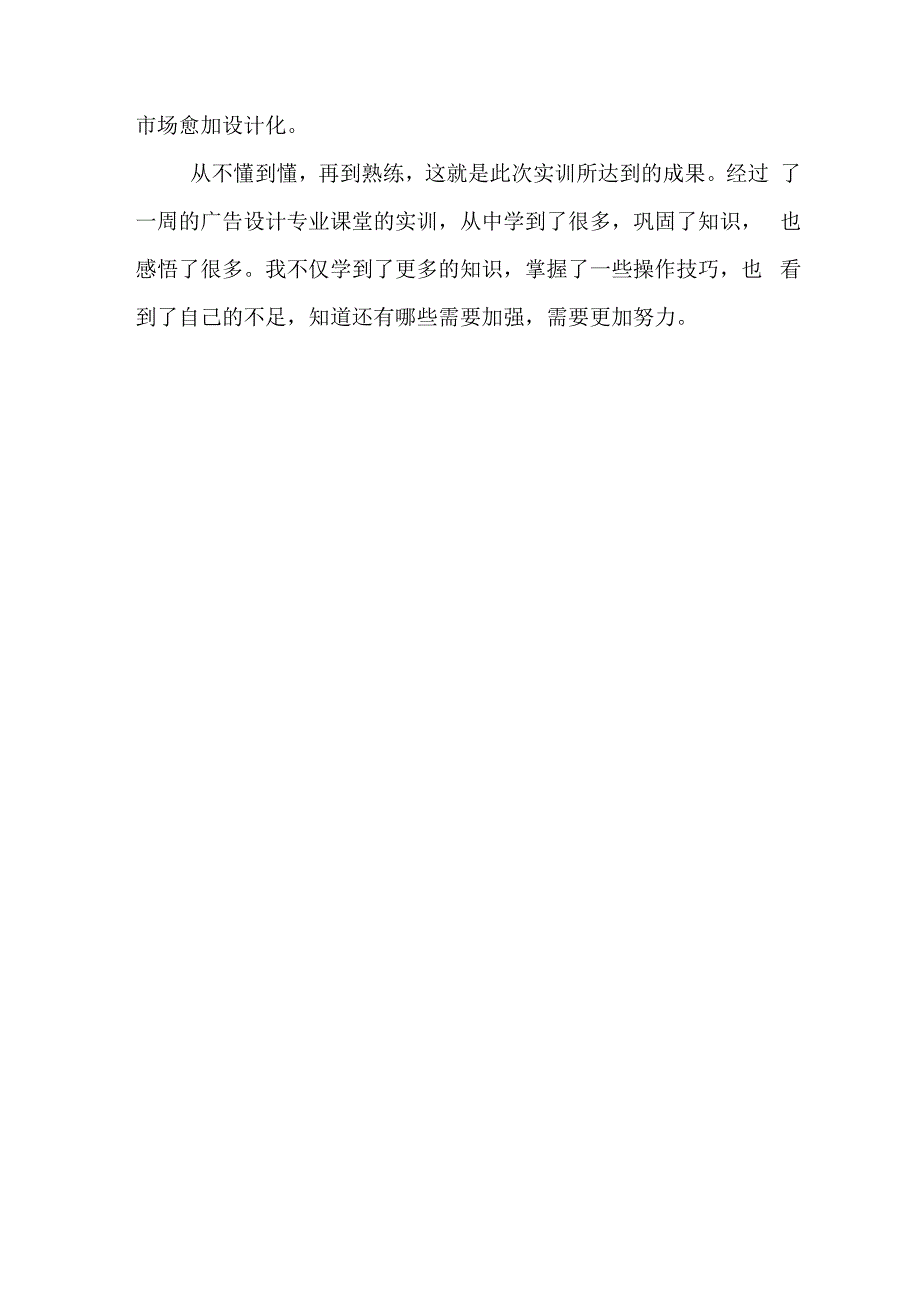 2019年广告设计实训报告范文_第4页