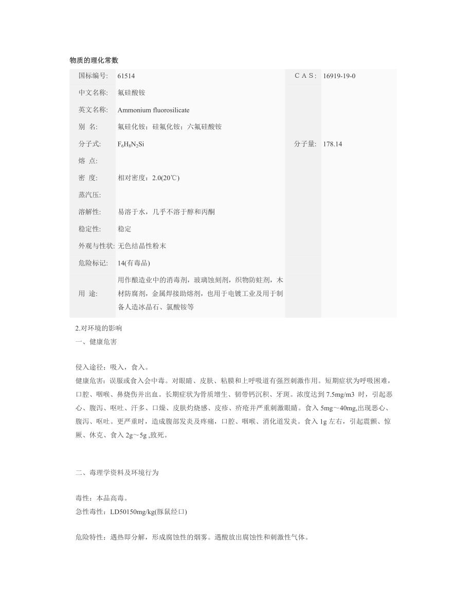 氟硅酸铵msds_第1页