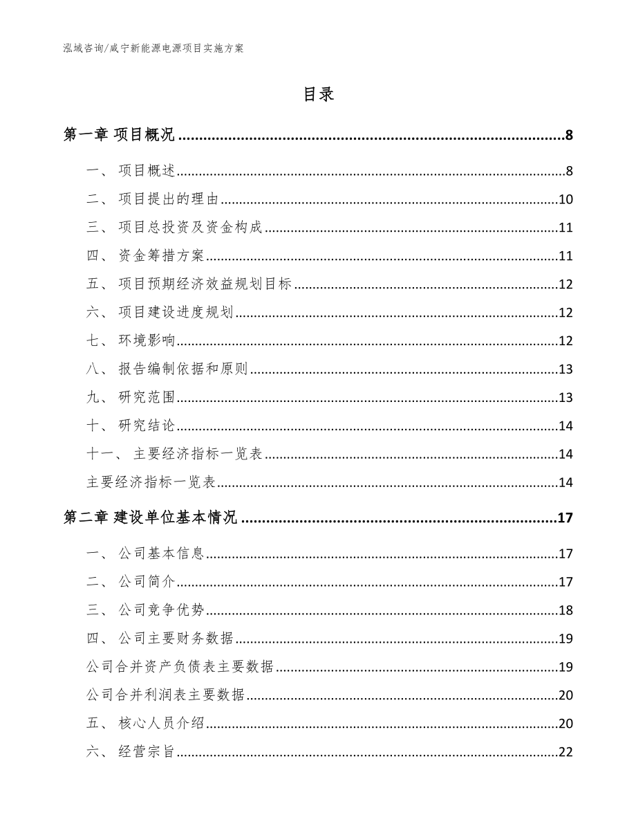 咸宁新能源电源项目实施方案模板参考_第2页