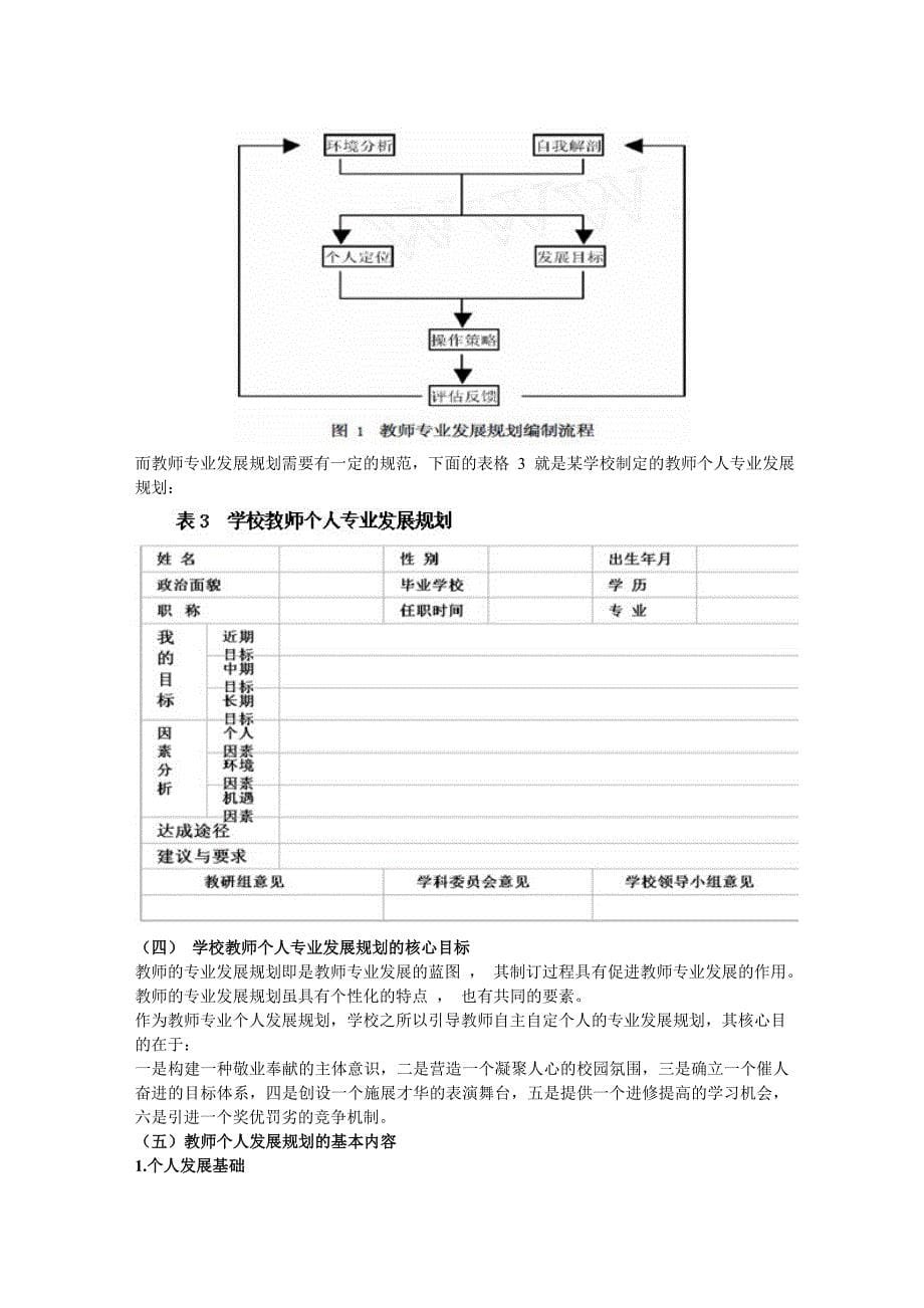 教师自我发展规划的制定_第5页