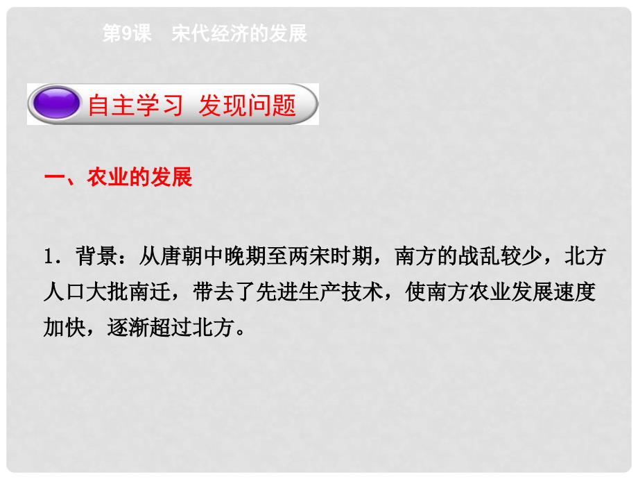 江苏省灌南县七年级历史下册 第二单元 民族关系的发展和社会的变化 第9课 宋代经济的发展课件 新人教版_第3页