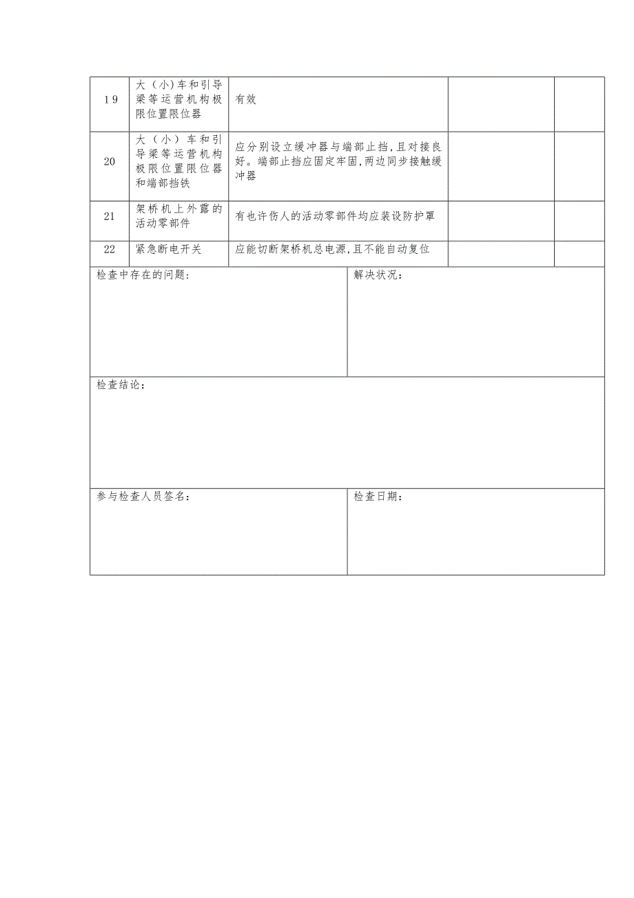 架桥机日检、月检查表_第4页