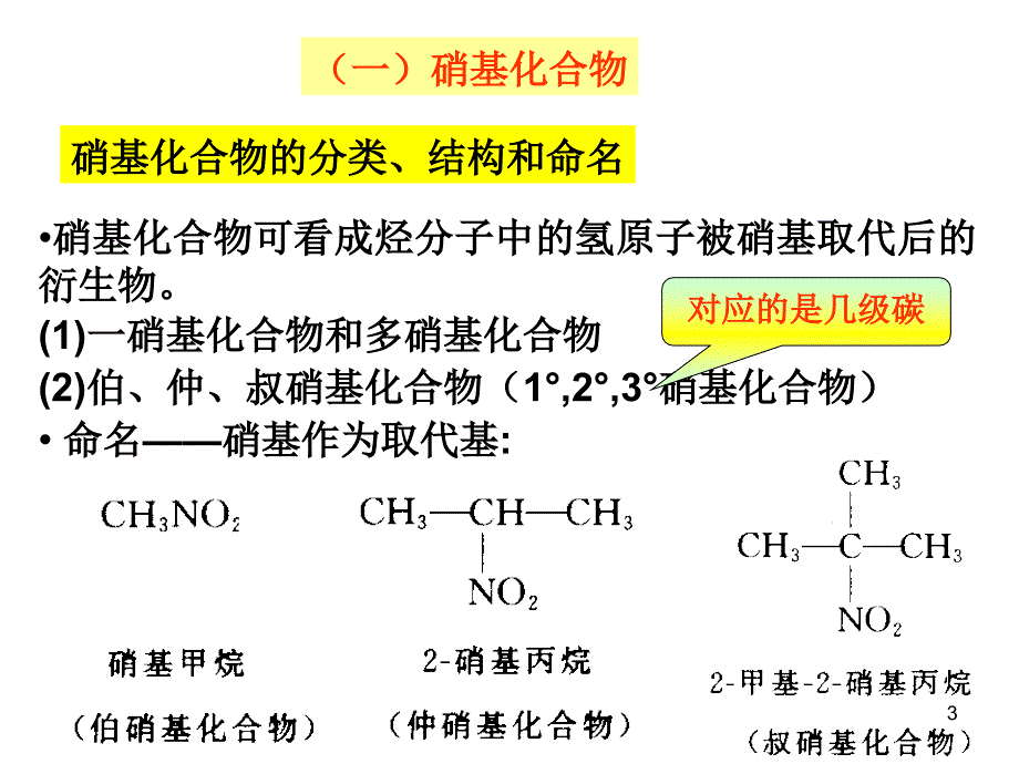 有机化学教学课件：第十三章 含氮化合物_第3页