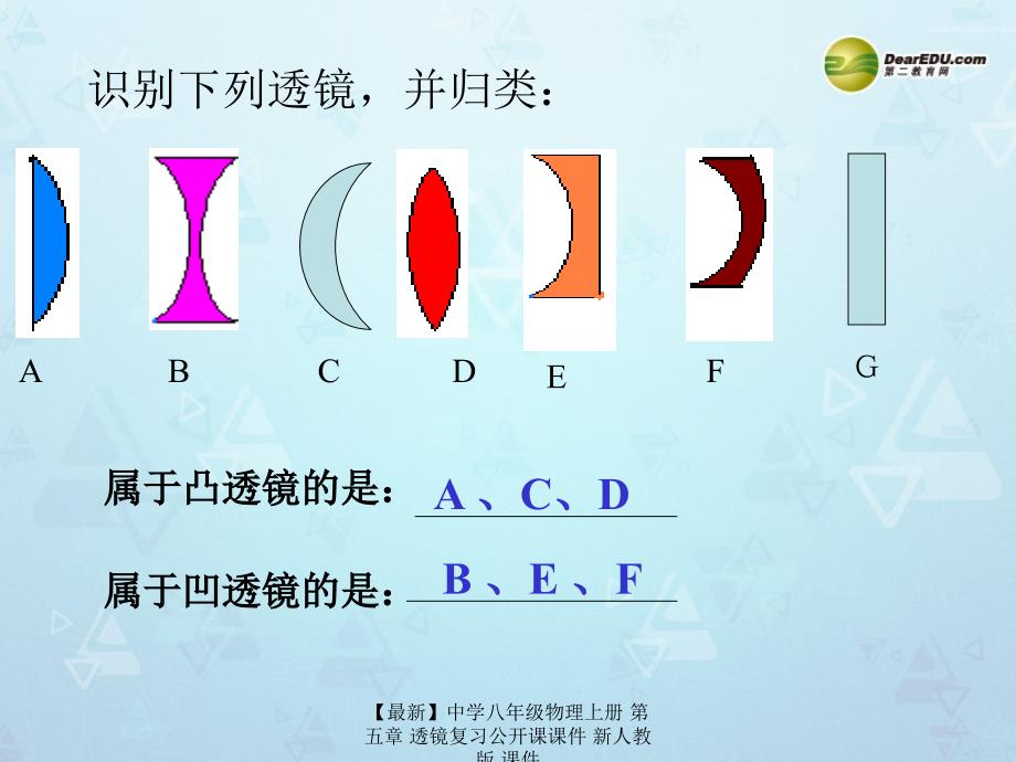 最新八年级物理上册第五章透镜复习公开课_第4页