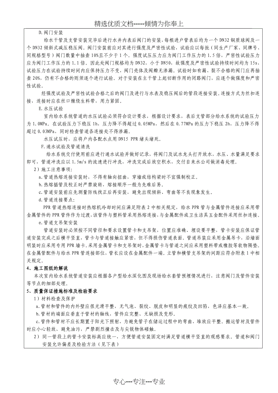 楼115层给水系统管道安装技术交底_第4页