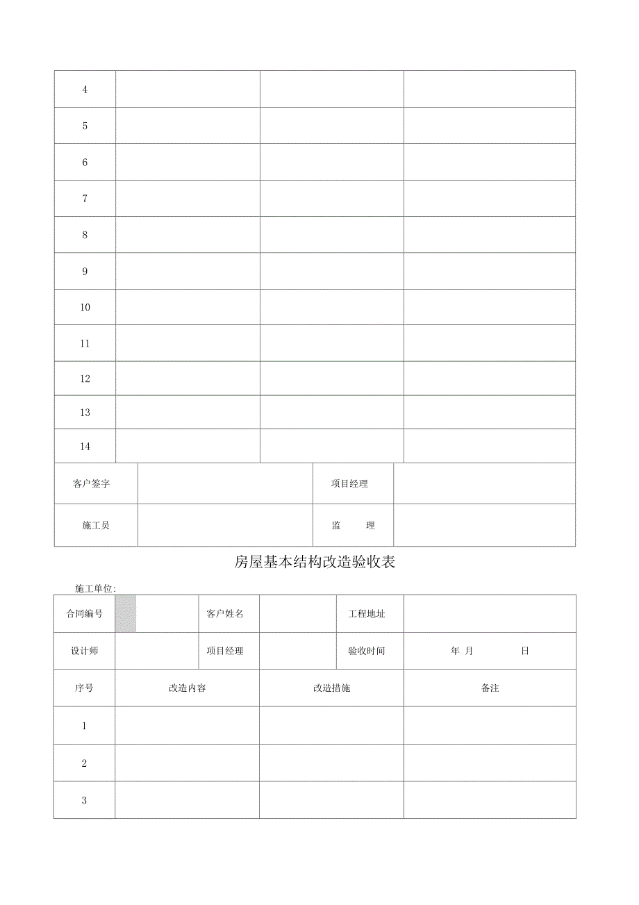 装修施工验收表_第4页