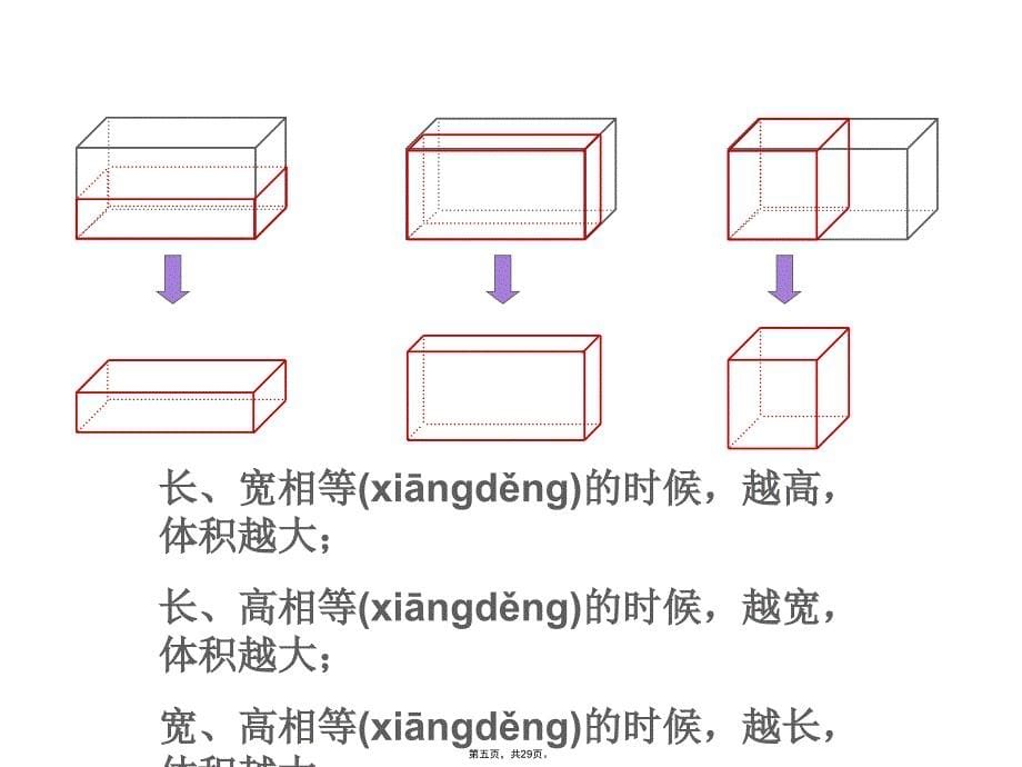 人教版五年级数学下册长方体和正方体的体积电子教案_第5页