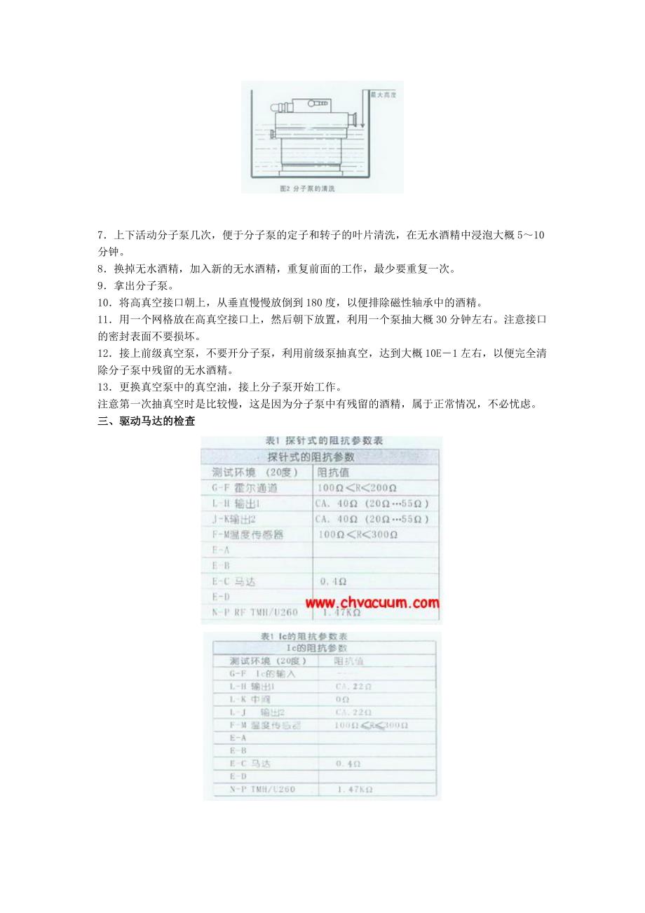 分子泵保养与使用和维修手册.doc_第2页