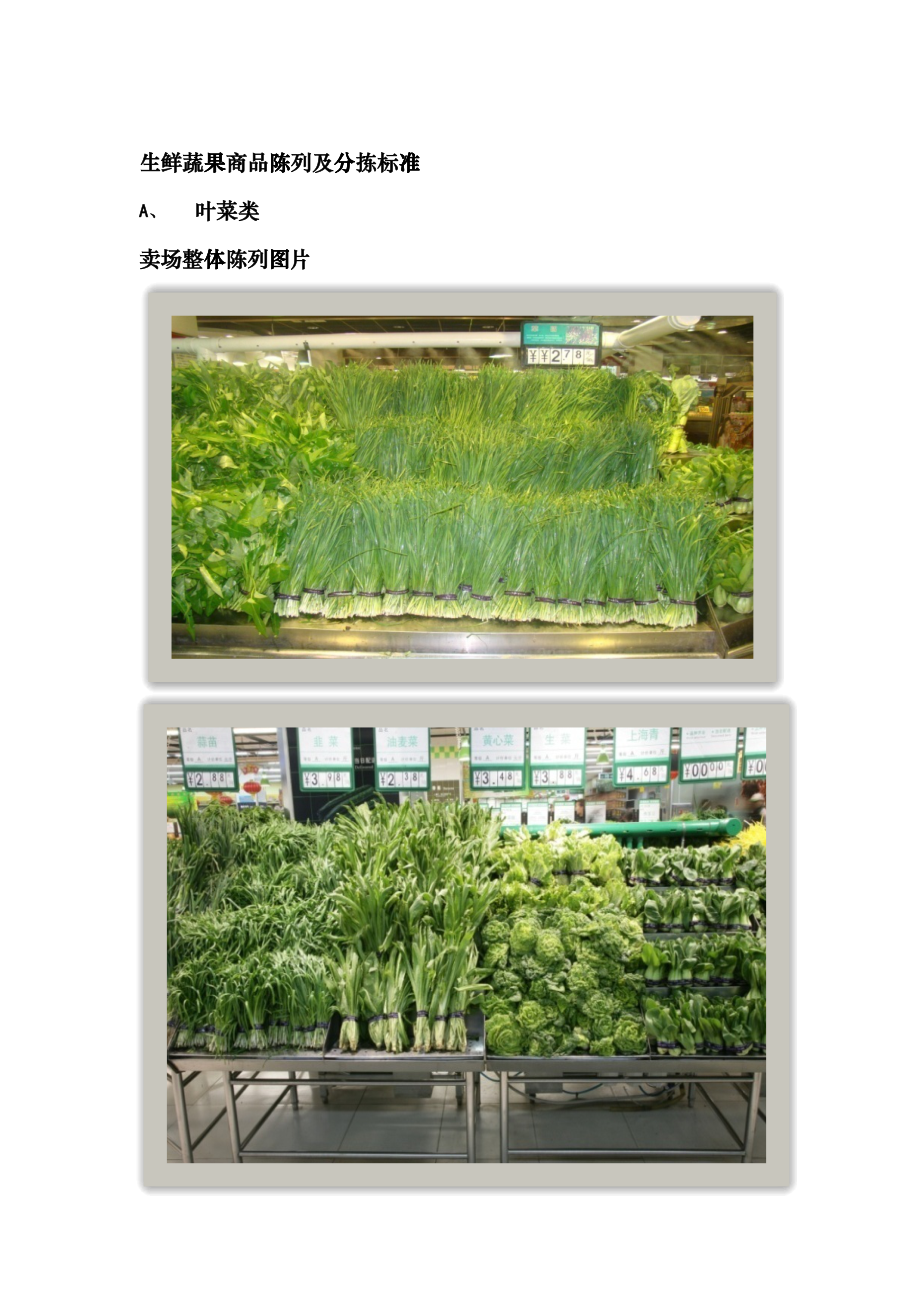 生鲜蔬果陈列标准（DOC39）_第1页