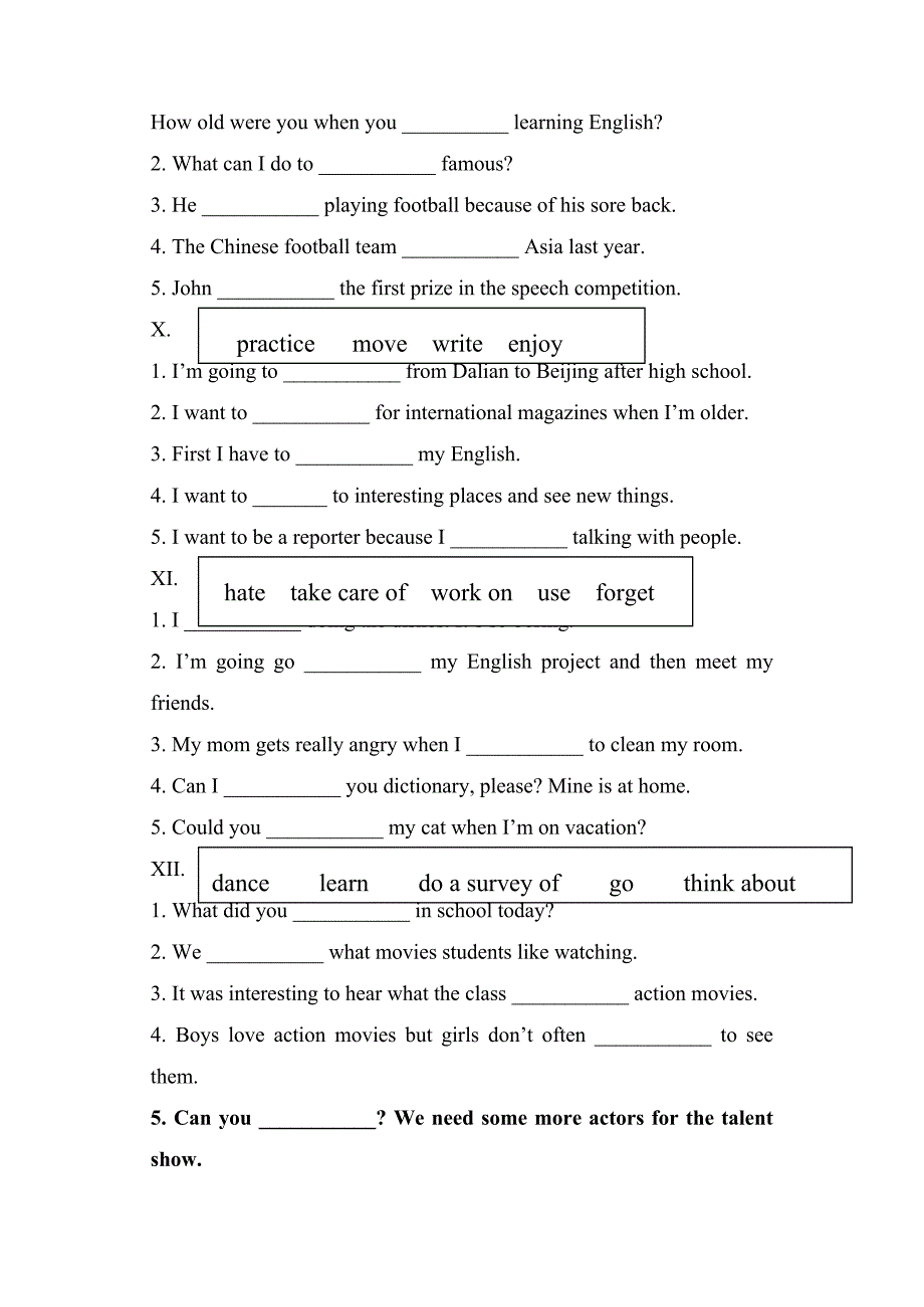 用所给词的适当形式填空_第3页