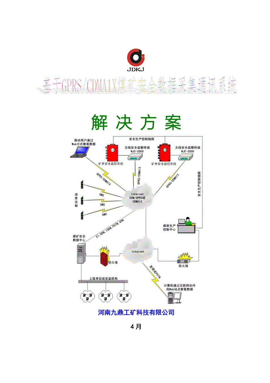 基于煤矿安全数据采集通讯系统解决专题方案_第1页