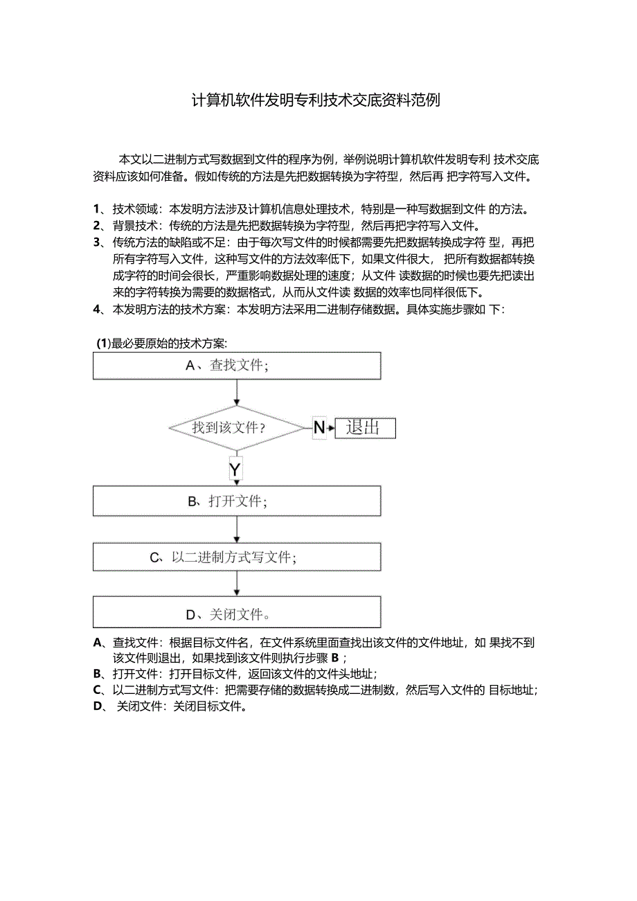 计算机软件发明专利技术交底资料范例_第1页