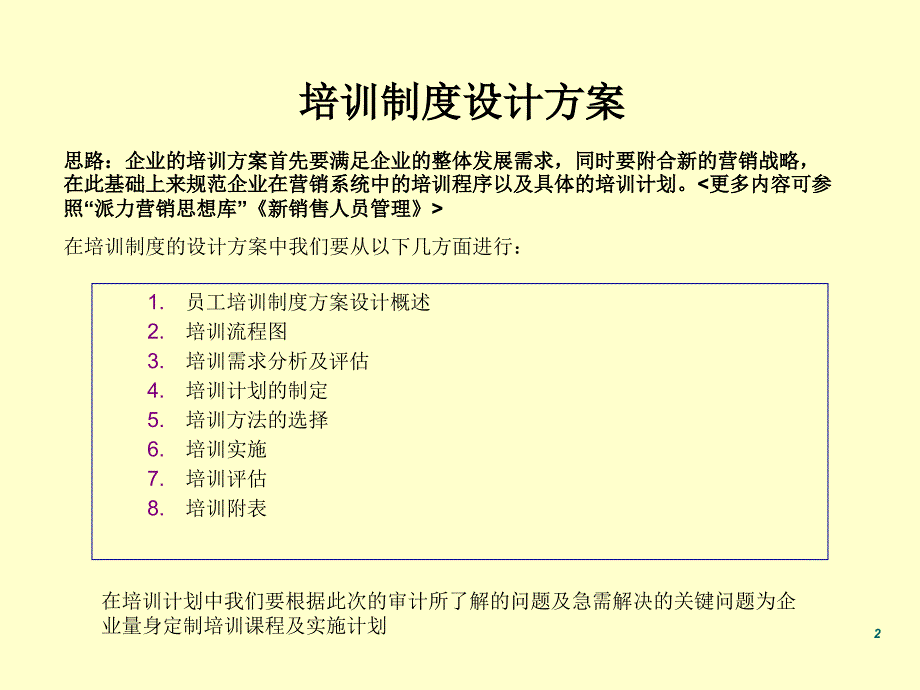 人力资源员工培训制度设计方案_第2页