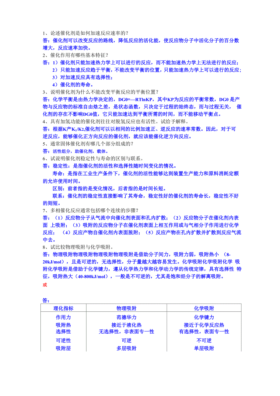 工业催化复习答案_第1页