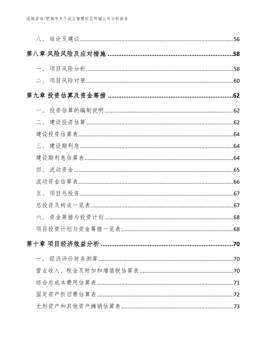 肥城市关于成立智慧社区终端公司分析报告（模板范文）_第4页