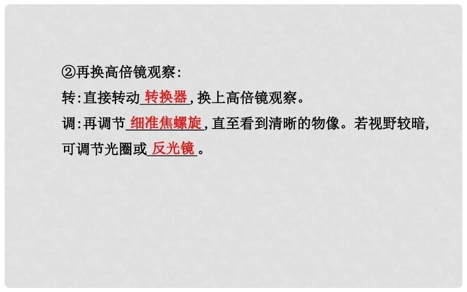 福建省高中生物 第1章 实验使用高倍显微镜观察几种细胞课件 新人教版必修1_第5页