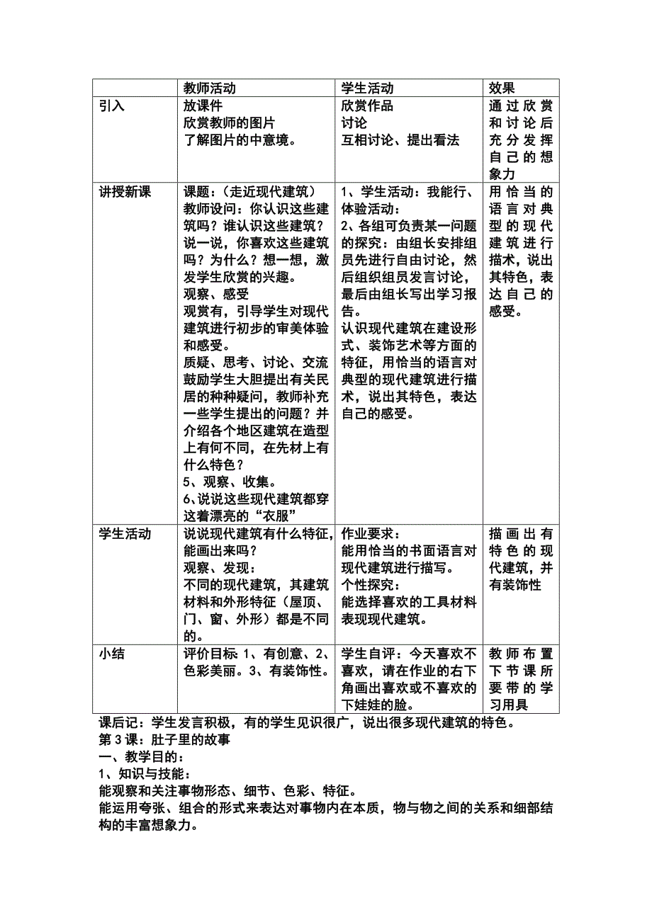 岭南版小学美术三年级上册教案全册_第4页