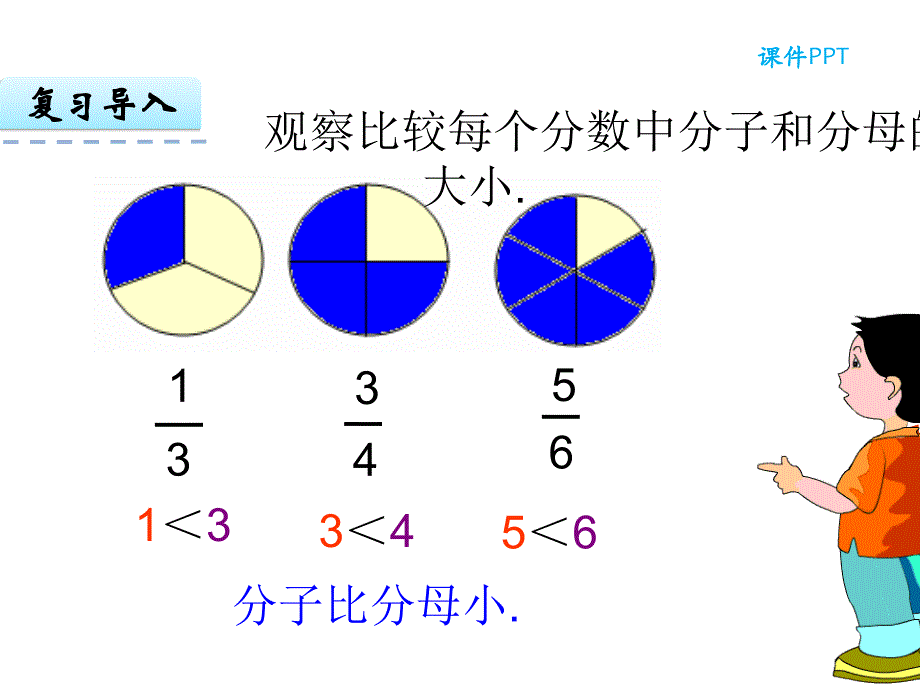 五年级下数学课件-真分数和假分数_冀教版_第4页