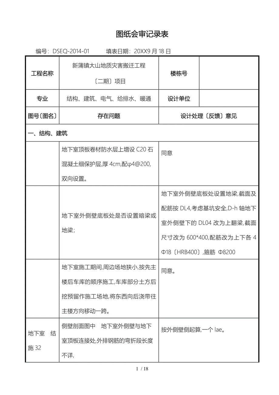 图纸会审记录表模板_第1页