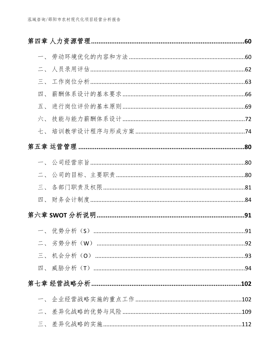 邵阳市农村现代化项目经营分析报告_范文模板_第2页