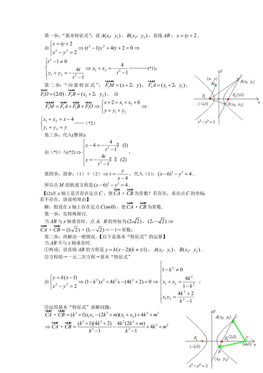 圆锥曲线定点定值技巧方法_第4页