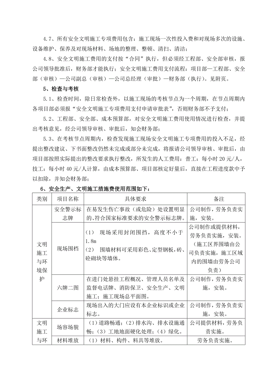 安全文明施工专项费用投入管理制度_第2页