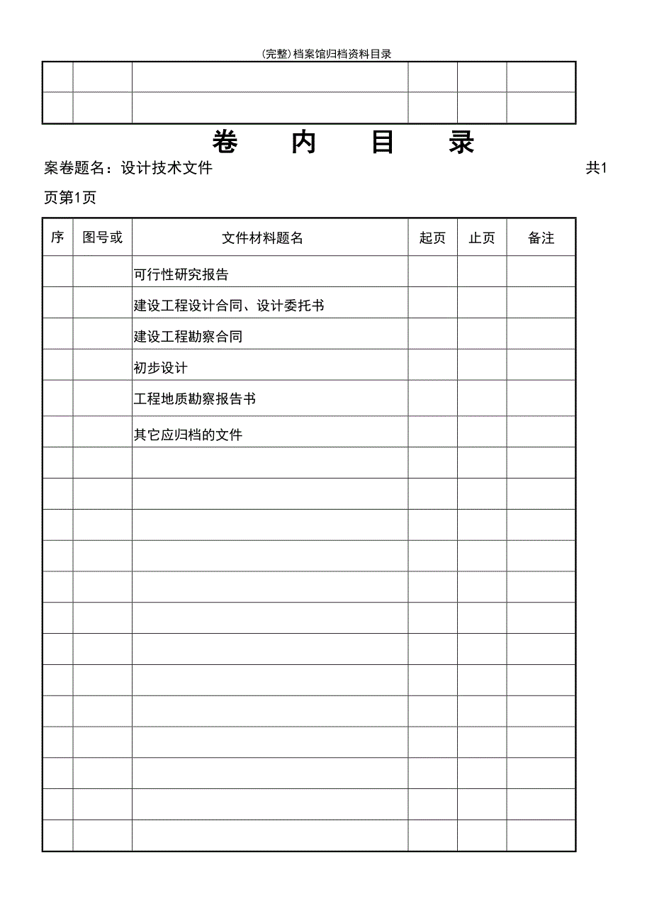 (最新整理)档案馆归档资料目录_第4页