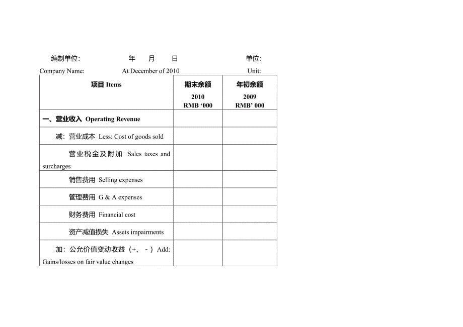 新会计准则财务报表-中英文_第5页